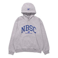 New Balance Logo Print Hoodie Asia Sizing 'Grey Blue' 5CC44353-MGR