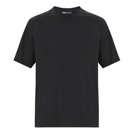 Y-3 Back Printing Casual Short Sleeve Unisex Black FJ0365