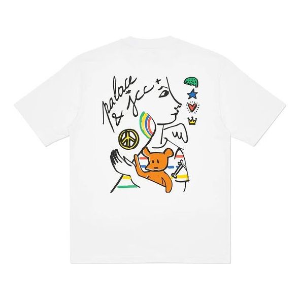 PALACE Back Printing Short Sleeve Unisex White PAL-SS20-051