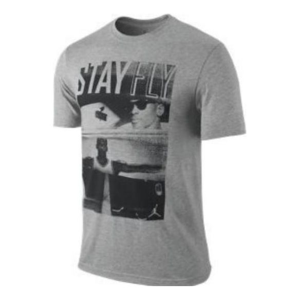 Air Jordan Stay Fly T-shirt 'Heather Grey' 509419-063