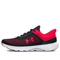 Under Armour Charged Escape 4 Knit Running Sneakers 'Black Red' 3026521-003