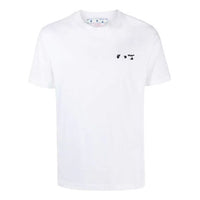 Off-White SS22 Logo Printing Round Neck Pullover Short Sleeve Version White OMAA027C99JER0040110