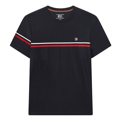FILA Stripe Business Round Neck Blue F11M021102F-NV