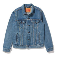 Men's Levis Lapel Denim Jacket Blue 72334-0465