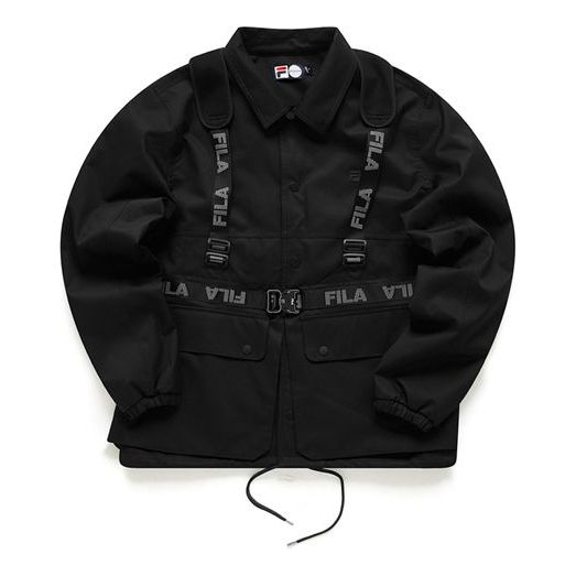 FILA FUSION Casual Sports vest Jacket Black T11M113705F-BK