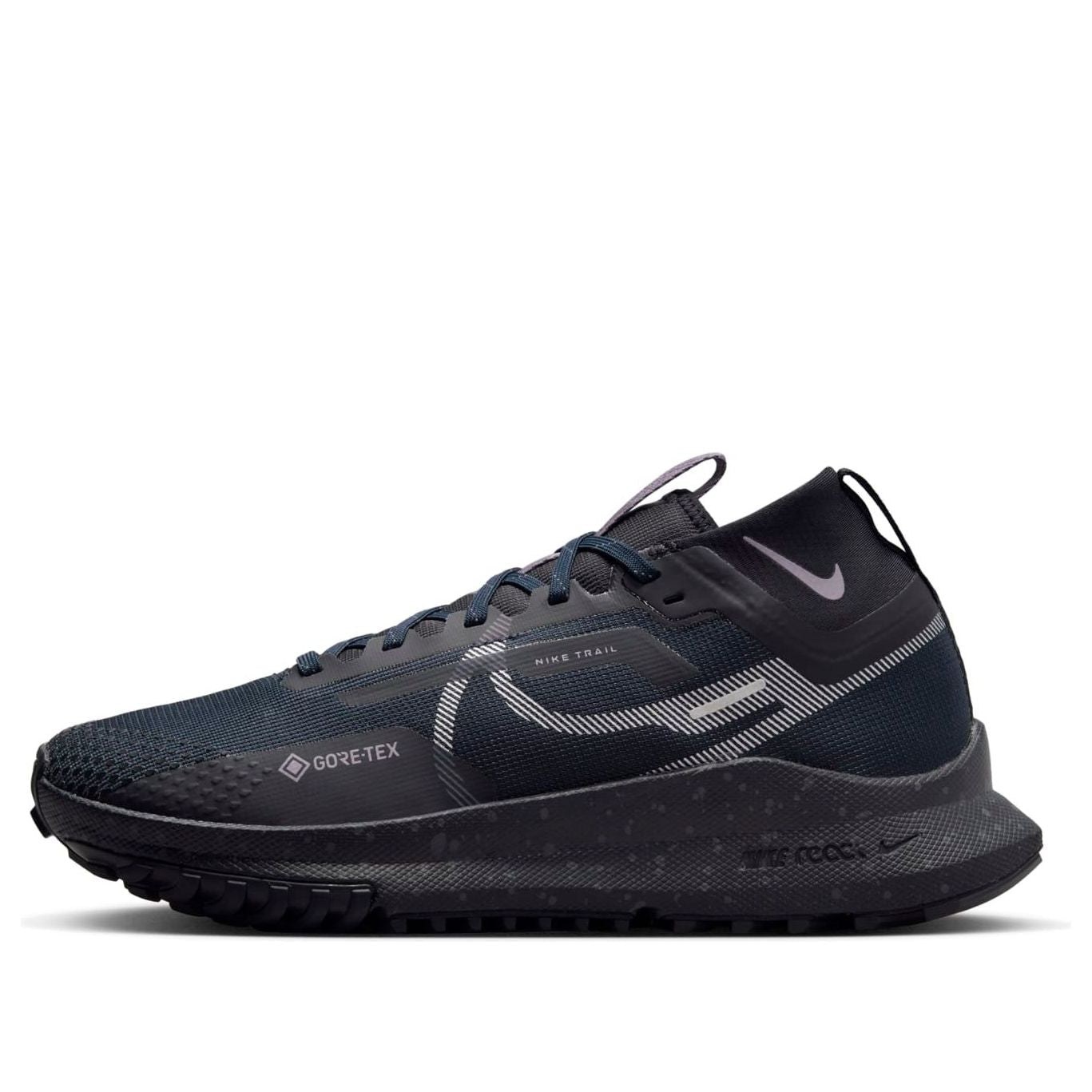 (WMNS) Nike React Pegasus Trail 4 GTX 'Dark Obsidian Metallic Silver' FZ4343-400