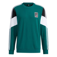 adidas neo M Brlv Sweat Sports Round Neck Pullover Long Sleeves Forest Green GU0842