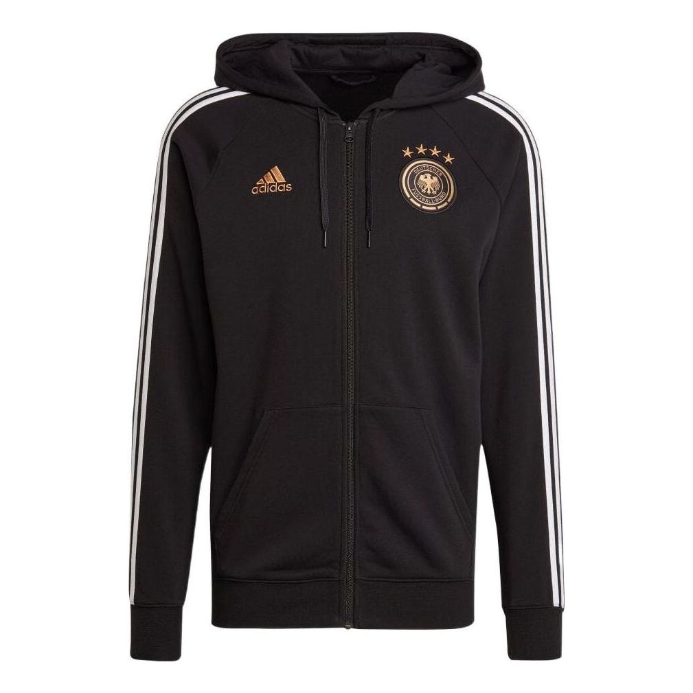 adidas Germany 22' zipped jacket 'Black'  HF4061