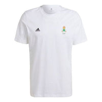 adidas x LEGO Crossover Soccer/Football Printing Round Neck Short Sleeve Japanese version White HA0923