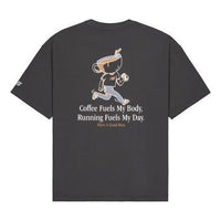 New Balance Coffee Graphic T-Shirt Asia Sizing 'Dark Grey' NEE25021-CHL
