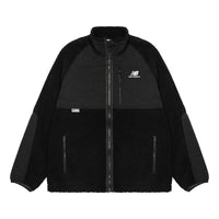 New Balance Lifestyle Cotton Warm Coat Asia Sizing 'Black White' AMJ23326-BK
