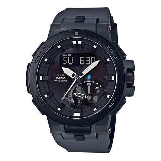 CASIO Solar Powered Sports Mens Black Analog/Digital Combo PRW-7000-82021