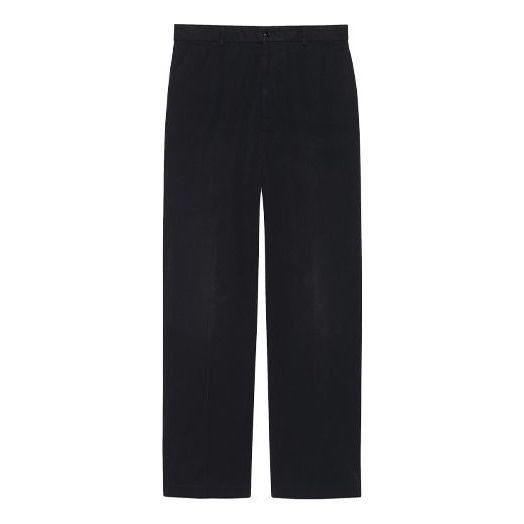 Gucci Washed Cotton Canvas Pant 'Black' 627977-ZAFDI-1043