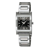 CASIO Stainless Steel Strap Black Dial Black Analog LTP-1283D-1A