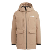 adidas Terrex Mid Down Jacket 'Brown' HR8445
