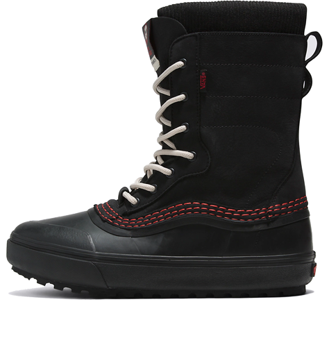 Vans Standard Zip Snow MTE Boots 'Black Red' VN0A5JI5BLA