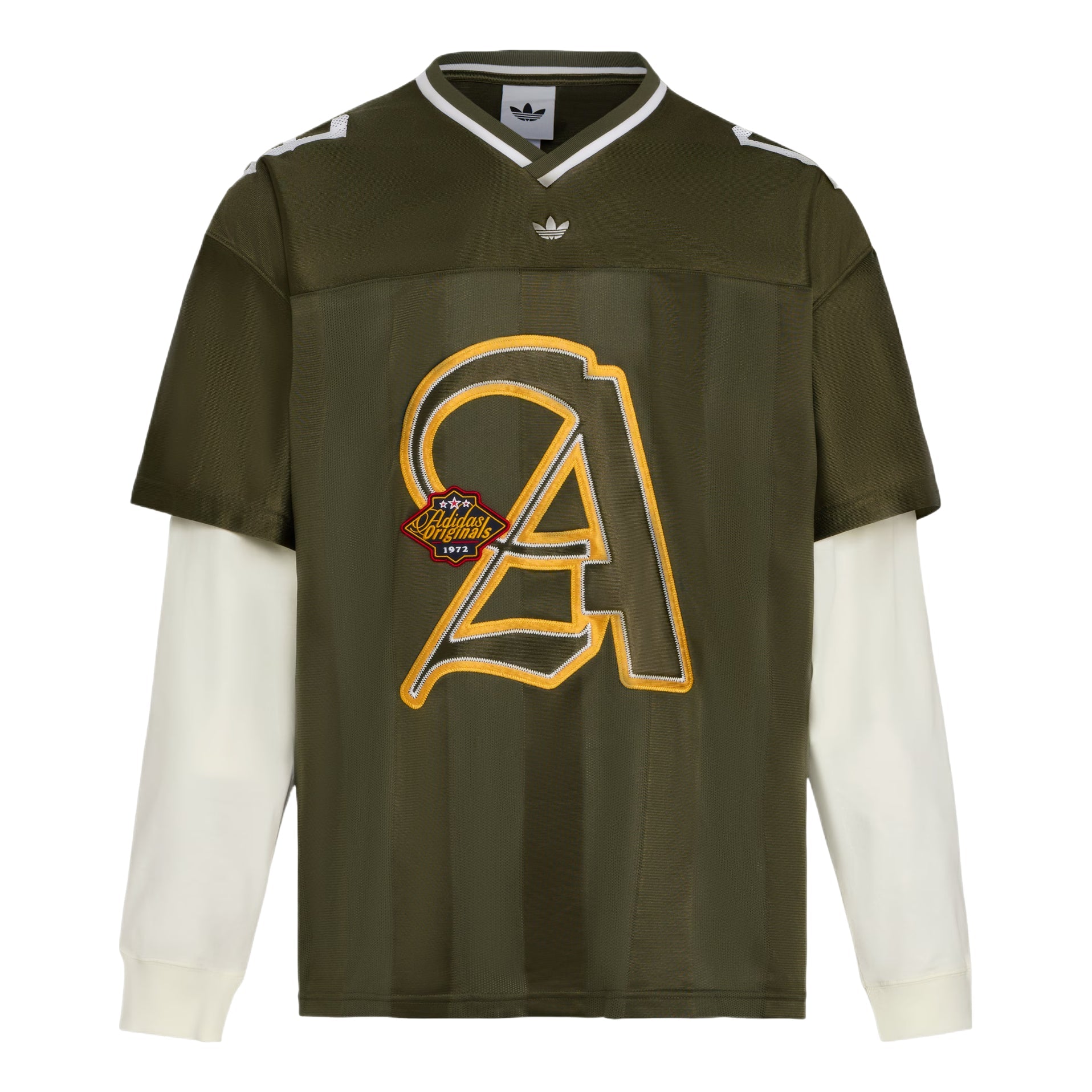 adidas Long-Sleeved T-Shirt Asia Sizing 'Green White' KS5329