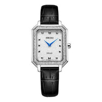SEIKO Square Minimalistic quartz Watch White SUP429P1