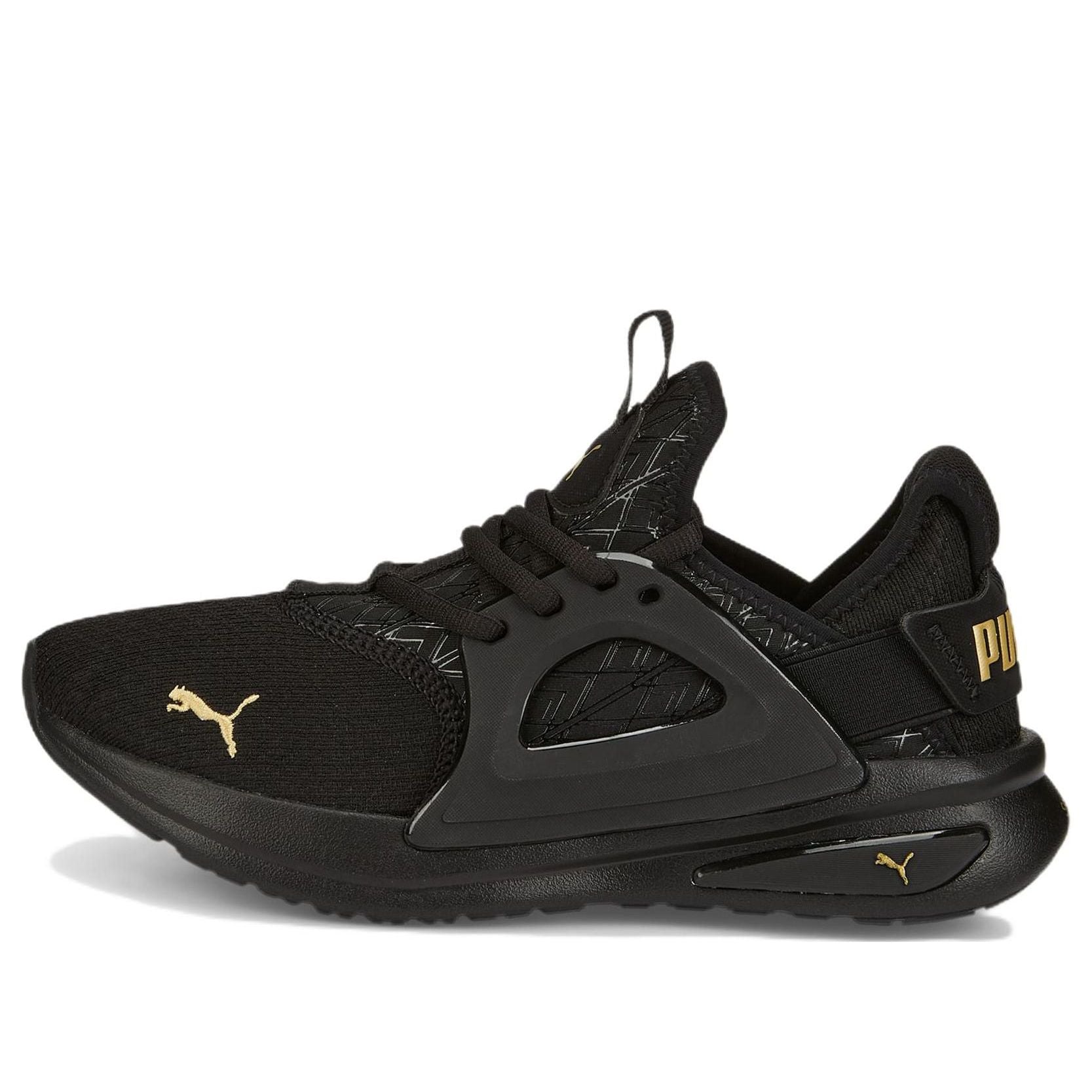 (WMNS) PUMA Softride Enzo Evo 'Metallic-Black Gold' 377049-01