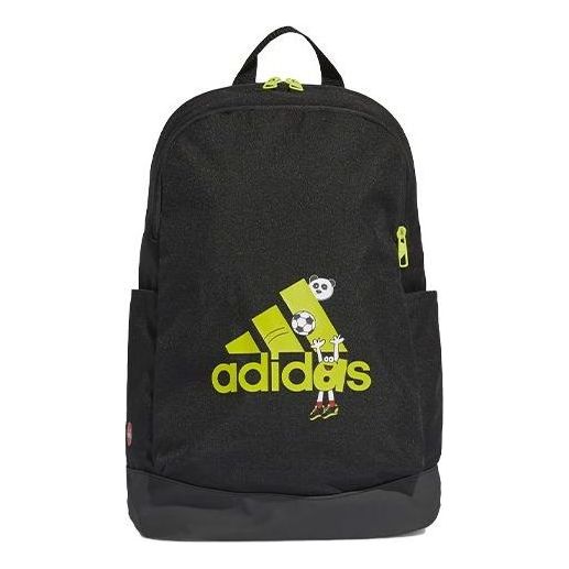 (GS) adidas Cleofus Graphic Classic Backpack 'Black Green' GJ0980