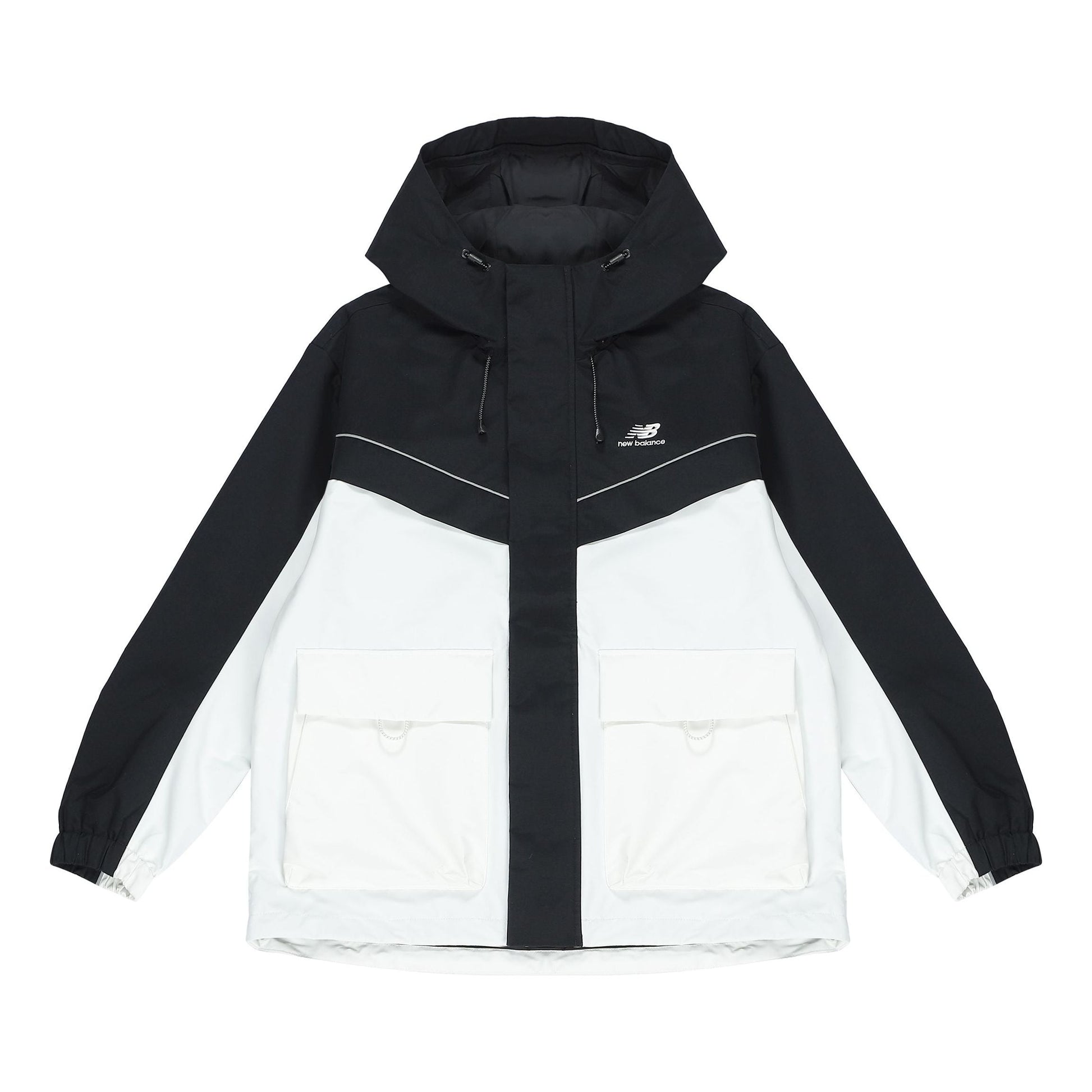 New Balance Windproof Jacket Asia Sizing 'Black White' 5AC39333-BK