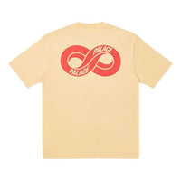 PALACE x INFINITY Crossover Chest Logo Loose Round Neck Short Sleeve Yellow T-Shirt P20TS043