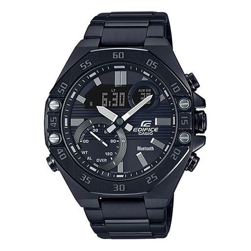 CASIO EDIFICE Mens Black Analog/Digital Combo ECB-10DC-1A