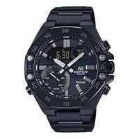 CASIO EDIFICE Mens Black Analog/Digital Combo ECB-10DC-1A