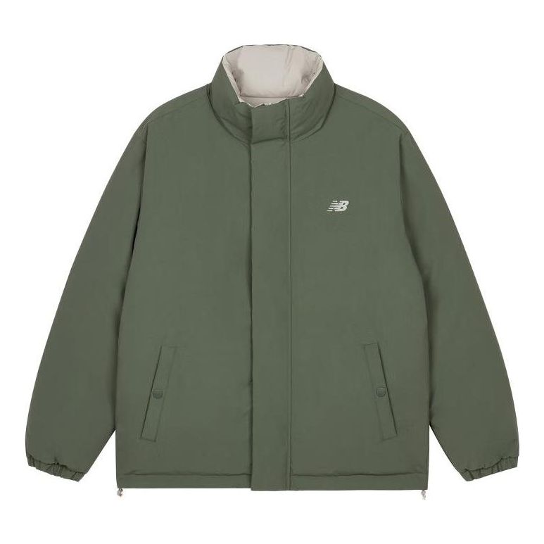 New Balance Waterproof Warm Jacket Asia Sizing 'Green Grey' AMJ34333-DON