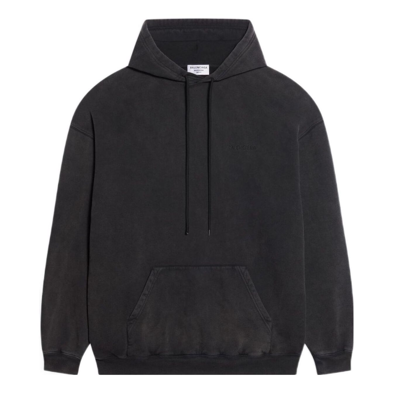 (WMNS) Balenciaga Embroidered Logo Hoodie 'Black' 578135TLVB81146