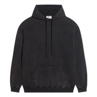 (WMNS) Balenciaga Embroidered Logo Hoodie 'Black' 578135TLVB81146