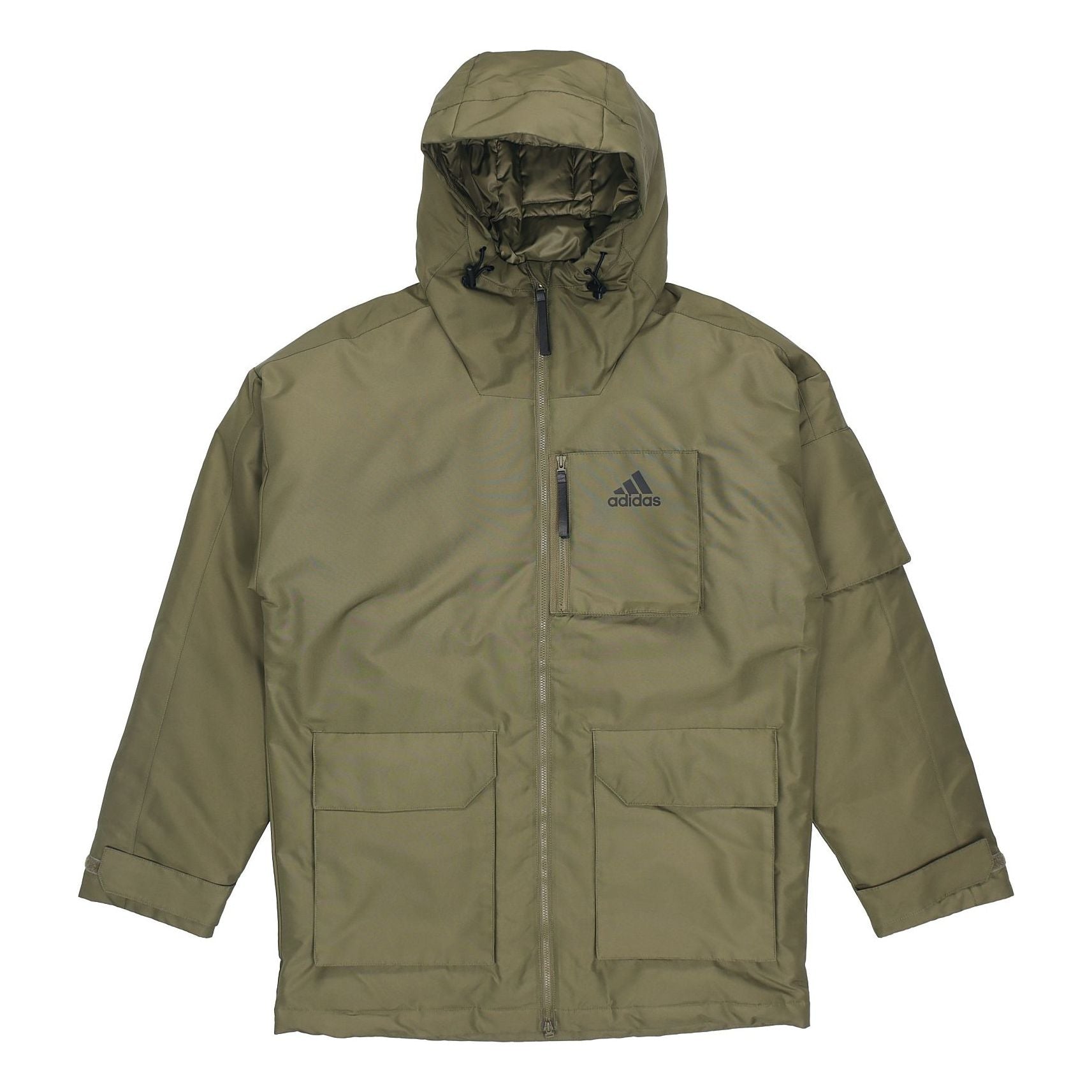 adidas Outdoor Sports hooded down Jacket Olive Green H61734