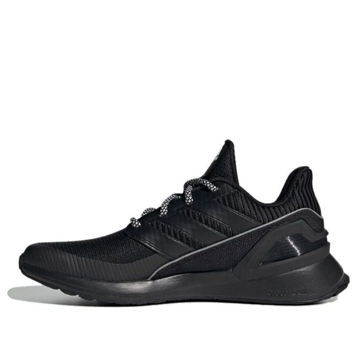 (GS) adidas RapidaRun Knit J 'Core Black' EE7638