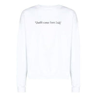 Off-White Quote Alphabet Pattern Round Neck White OMBA054S22FLE0010110