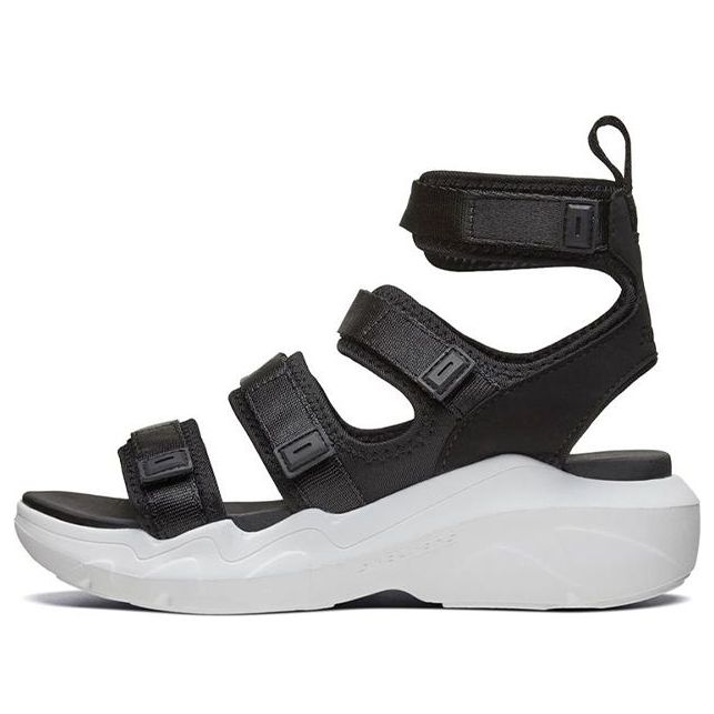 (WMNS) Skechers Dlt-A High-Top Sandals Black/White 66666209-BKW