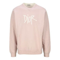 Men's DIOR Graffiti Signature Printing Loose Pink 033J604B-0531-400