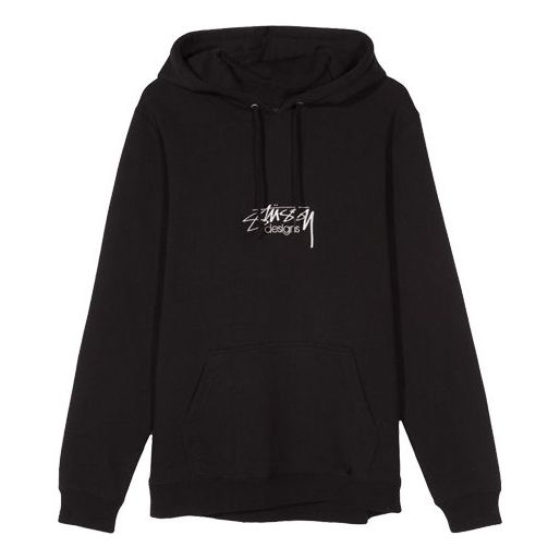 Stussy Logo Embroidered Unisex Black 118304