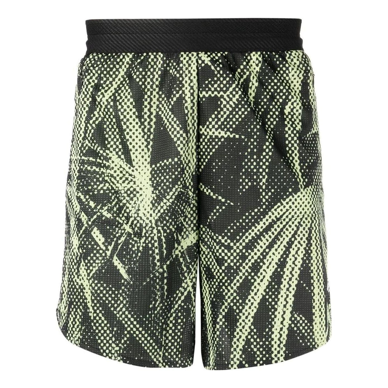 Men's adidas Full Print Pattern Straight Shorts Black HC4259