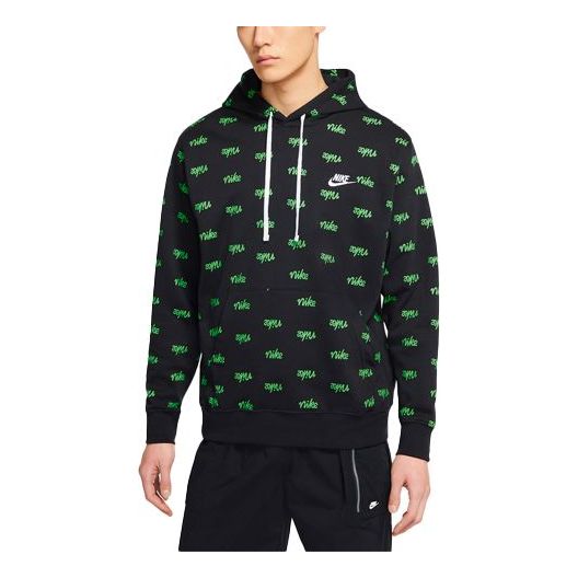 Nike Sportswear Club Casual Sports Alphabet Printing Black DC8091-010