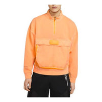 Air Jordan 23 MENS Engineered Casual Sports Half-zipper Stand Collar Orange CJ5998-810
