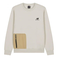 New Balance Casual Pocket Sweatshirt Asia Sizing 'Beige Brown' AMT23360-MBM