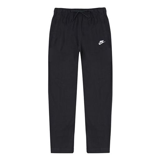 Nike Logo Embroidered Sports Training Knit Long Pants Black BV2766-010