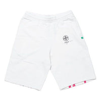 Off-White c/o virgil abloh For Men's White Diag Stencil Sweatshorts White/Pink OMCI006R190030150228
