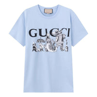 Gucci x HIGUCHI YUKO Short Sleeve T-Shirt 'Blue' 548334-XJDTM-4826