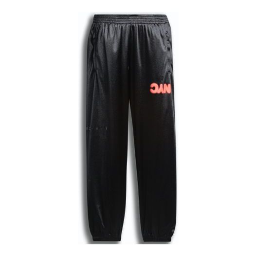 adidas Alexander wang Unisex New York Printing Sports Trousers Black FL6905