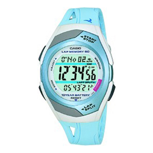 Men's CASIO Summer Ice Cream Macaron Sports Gym Resin Strap Sky Blue STR-300-2AVDF Gym Watch Mens Sky Blue Digital STR-300-2CVDF