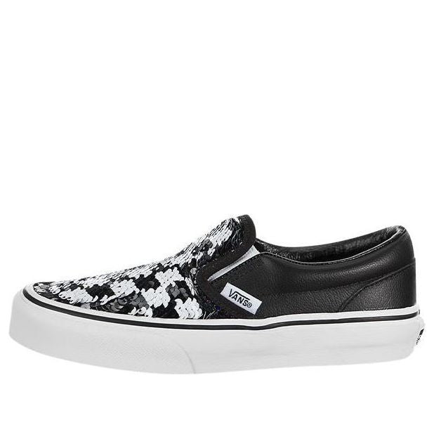 (PS) Vans Classic Slip-On 'Black White' VN0A4BUTTB8