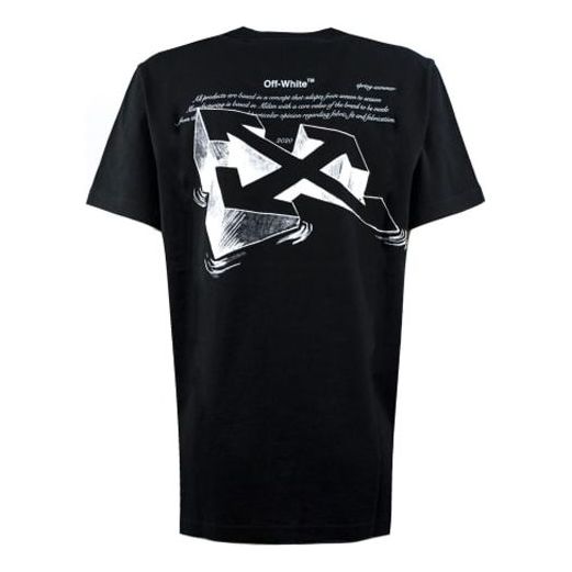 (WMNS) Off-White Arrows Sketch Printed Short Sleeve OWAA049R20B070431001