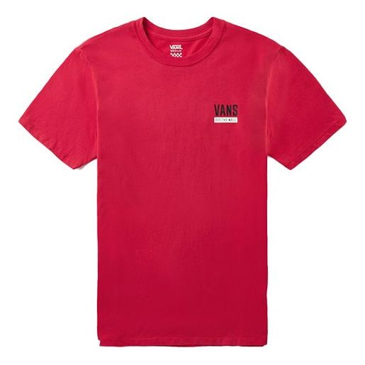 (WMNS) Vans Athleisure Casual Sports Printing Red VN0A4BRFBLK