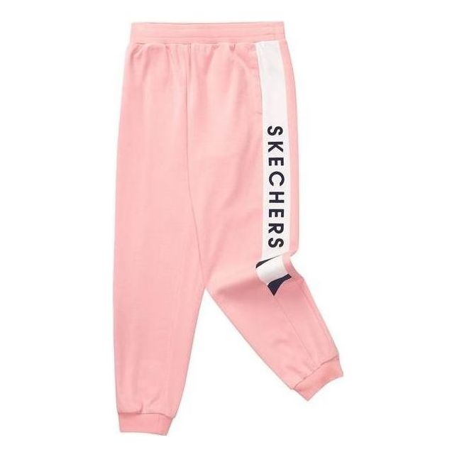(GS) Skechers Casual Woven Pant 'Pink Black White' P322G053